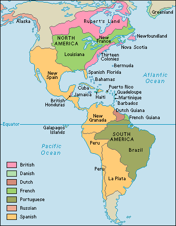 map of south american capitals. Map of American colonies,