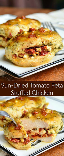 Sun Dried Tomato Feta Stuffed Chicken