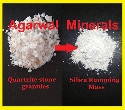 Acidic Silica Ramming Mass, Silica Ramming Mass, Silica Mass, Quartz Mass, acidic ramming mass, acidic silica ramming mass, induction furnace ramming mass, crude roughly trimmed quartzite, quartz Mass, Silica ramming mass, Agarwal Minerals