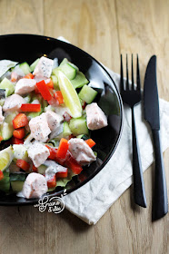 Salade Saumon Légumes Croquants