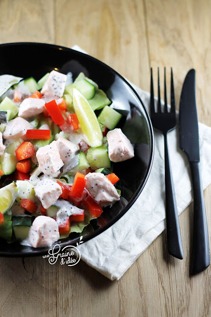 Salade Saumon Légumes Croquants