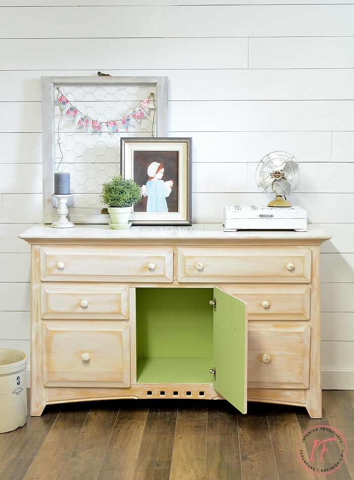 Farmhouse White Sideboard Buffet