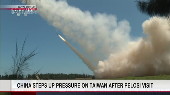 Governo chinês aumenta pressão sobre Taiwan, após a visita de Pelosi.