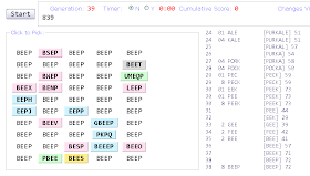 Itatsi game Weasel algorithm blind watchmaker