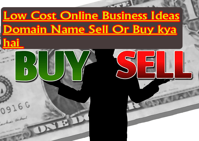 Low Cost Online Business Ideas Domain Name Sell Or Buy kya hai 
