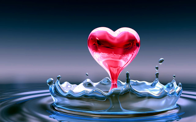 HQ Love Heart Wallpaper,1440 x 900 resolution wallpapers ,red heat in water fly wallpaper