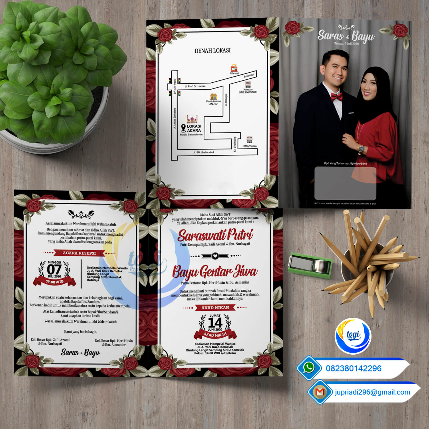  Download  Template Desain  Undangan  Pernikahan  Custome 