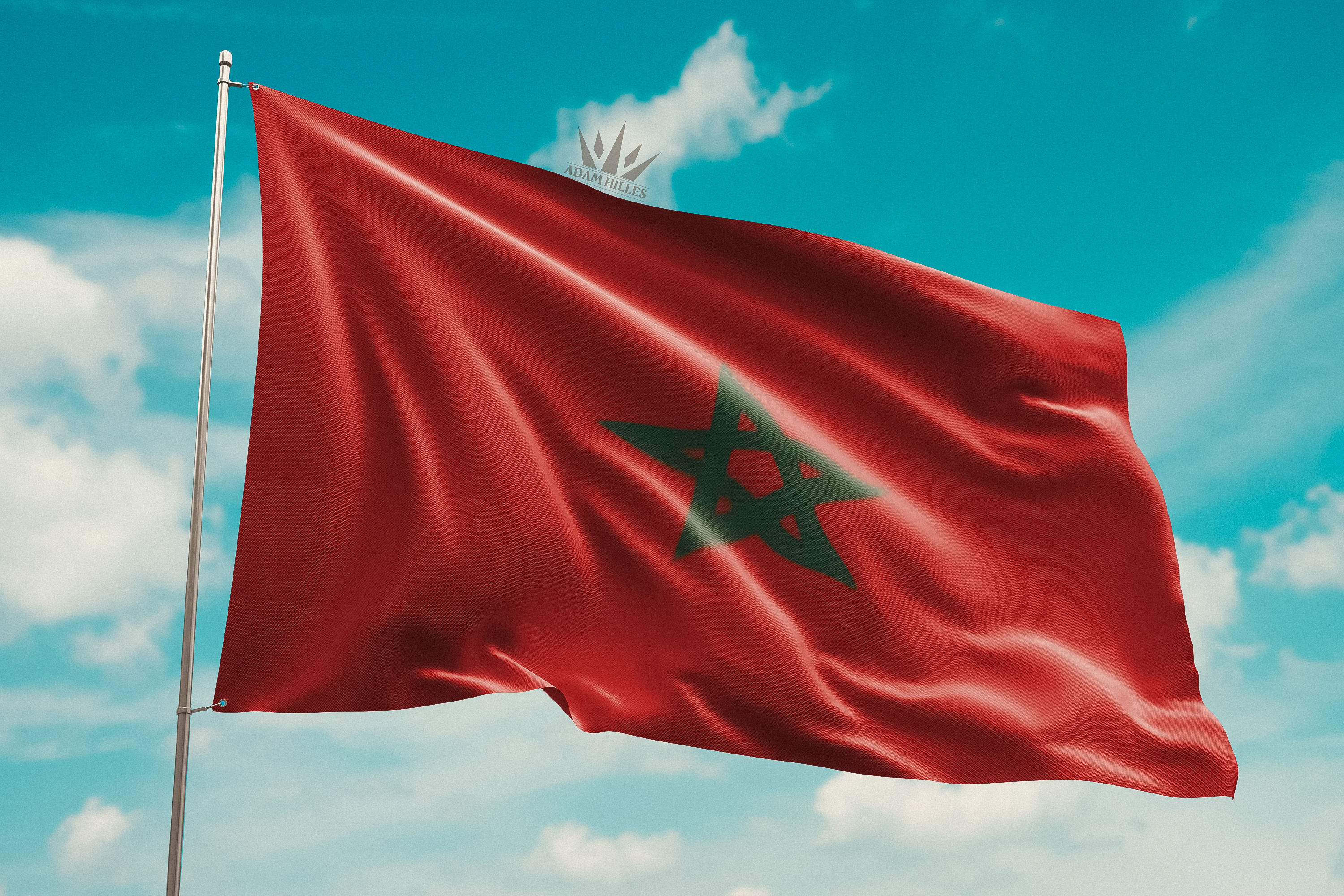 علم المغرب Flag Morocco