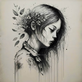 01-A-moment-of-calm-reflection-Ink-Portrait-BlackSnake1977-www-designstack-co