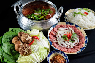 lẩu bắp bò sườn sụn sate