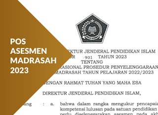 POS Pelaksanaan Asesmen Madrasah (AM) Tahun 2023