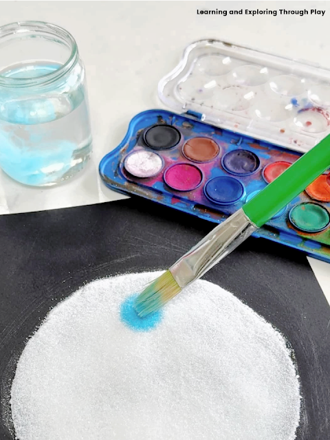 Salt Painting for Earth Day