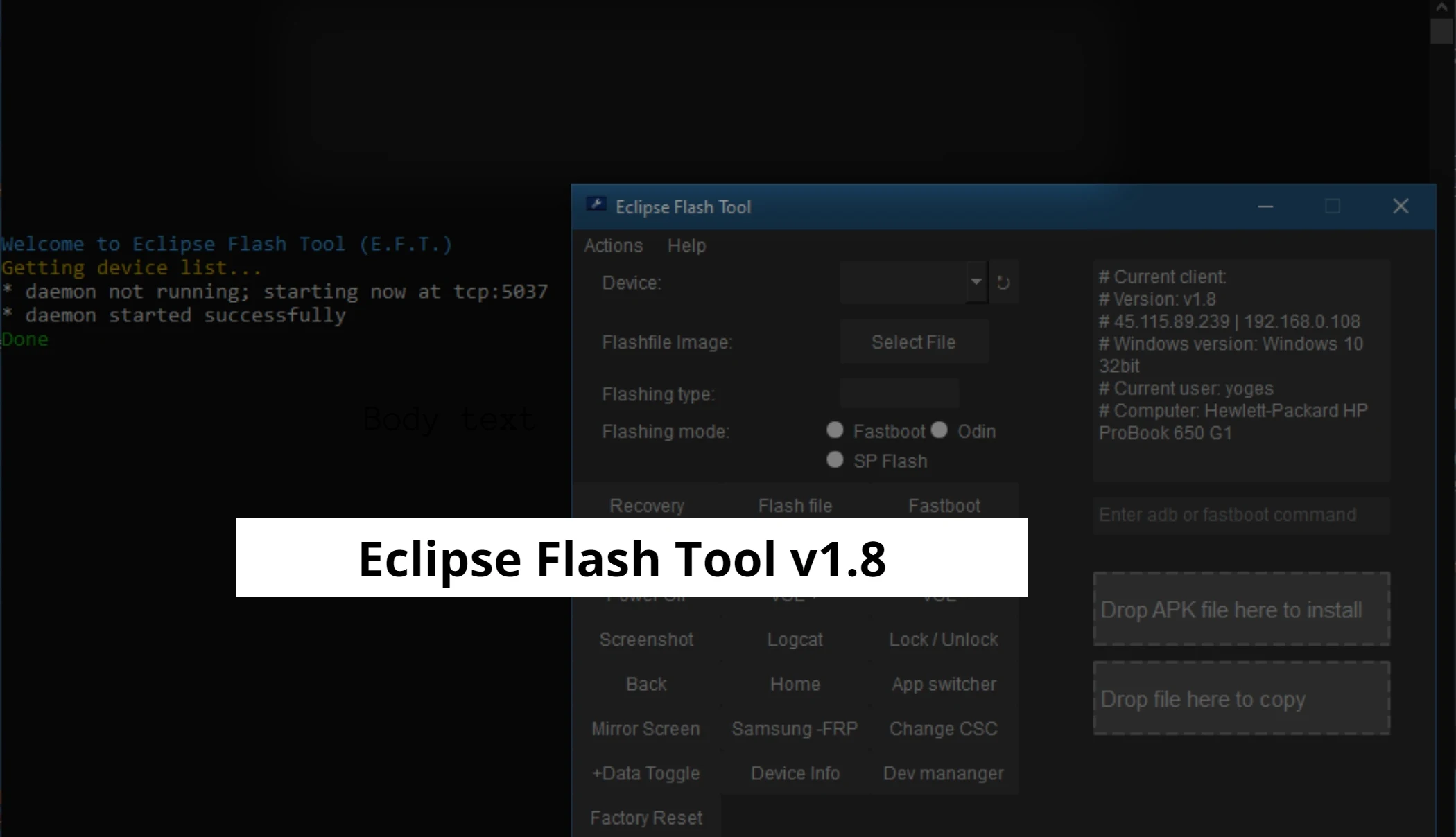 Eclipse Flash Tool v1.8