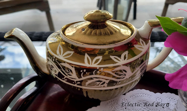 Tea on a Tray Tour. Share NOW. teapot, teatime, memories, teacups, biscotti, eclecticredbarn