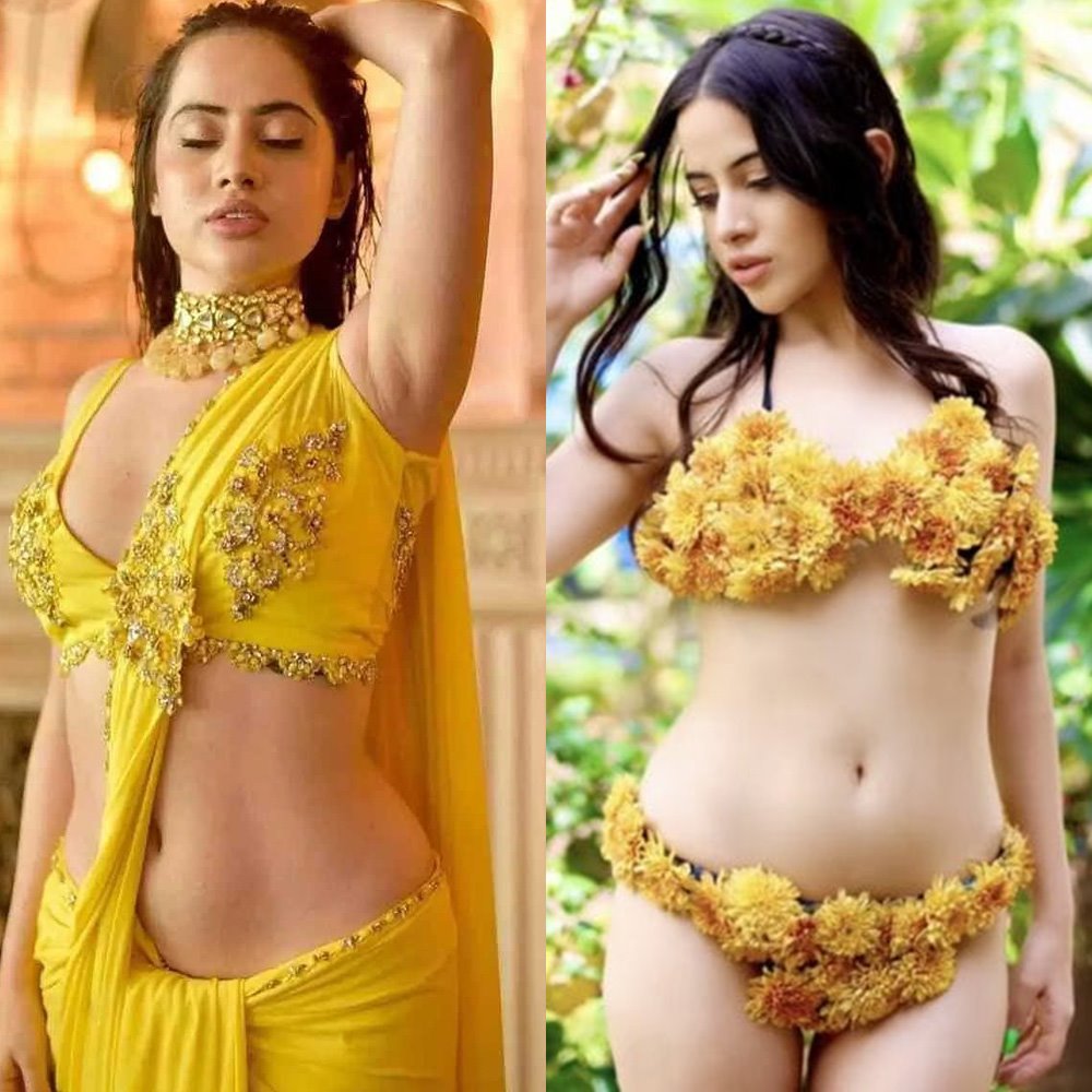 Urfi Javed saree vs bikini indian actress
