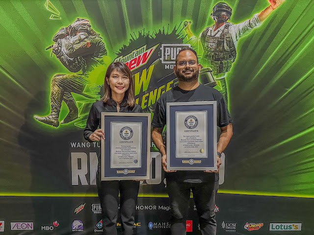 Pusingan Akhir Mountain Dew Dew Challenge 2023 Rai Kemuncak Kemenangan Dengan Dua Pencapaian Guinness World Records