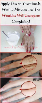 Apply this on your hands, wait 15 minutes and the wrinkles will disappear completely!