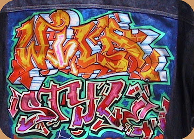 Graffiti Letters in jackets 