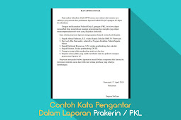 Contoh Kata Pengantar Dalam Laporan Prakerin / PKL