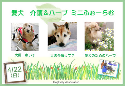 愛犬介護＆ハーブ ミニフォーラム