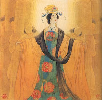 wuzetian holding her arms out and calling to the viewer or something - this image isn't mine but i'm not sure where i got it from