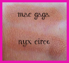 Nude Lipstick MAC Viva Glam Gaga NYC Circe