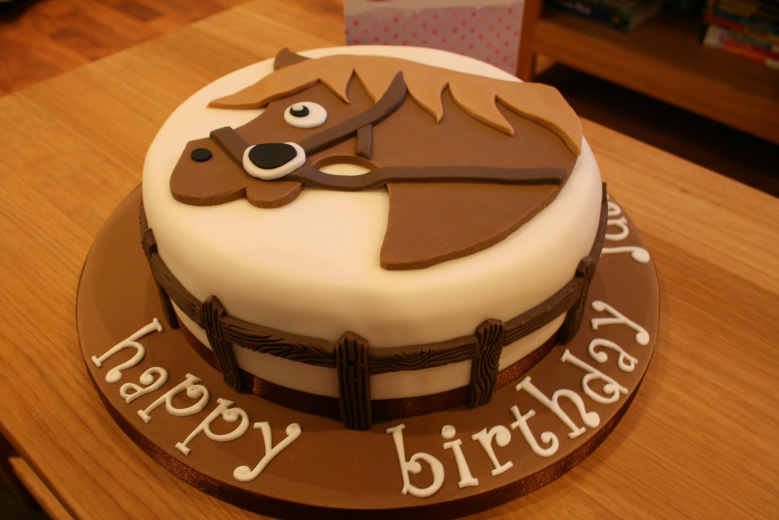 Horse Head Birthday Cake