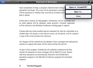 La creazione di documenti in PDF con l'app Adobe® CreatePDF per iPad e iPhone.