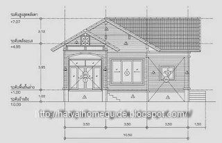 บ้านชั้นเดียว 2ห้องนอน 2ห้องน้ำ แบบบ้านปฏิทินตราช้างพ.ศ 2554 [6]