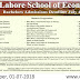 Lahore School of Economics Bachelors Admissions Fall 2018