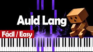 auld lang piano easy