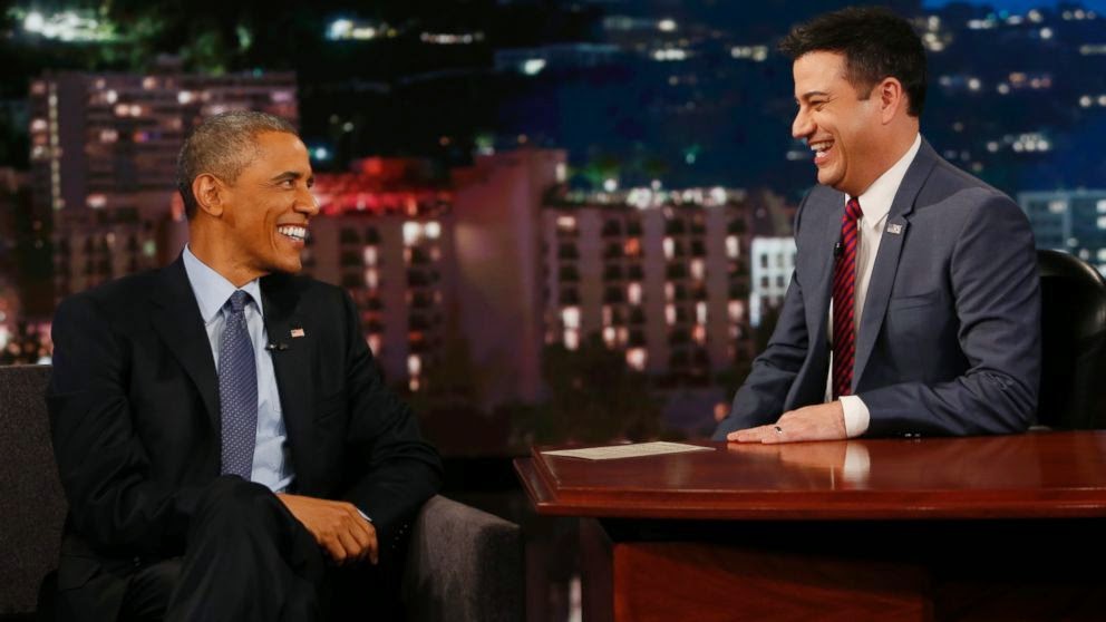 POTUS Barack Obama Visits Jimmy Kimmel Live + FLOTUS Michelle Obama Jams On Ellen Show
