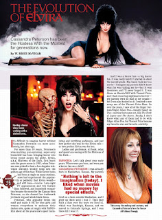 Page 36 from Fangoria #344 featuring Elvira