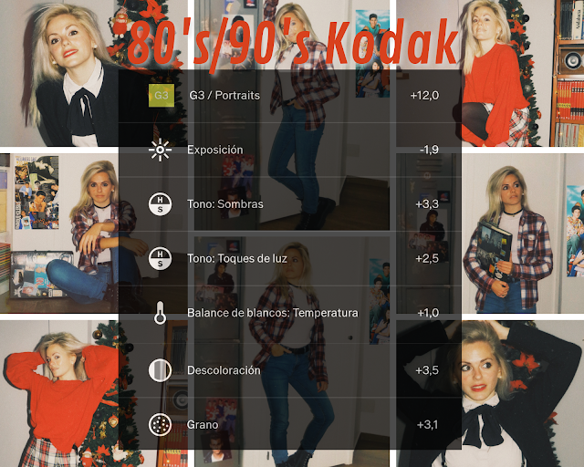 80s-90s efecto Kodak para foto con VSCO