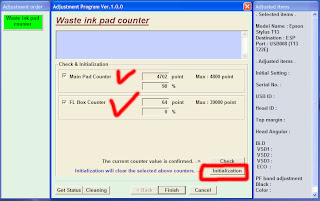 Reset Epson T13x dan T121x OK