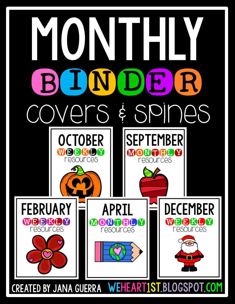 http://www.teacherspayteachers.com/Product/Monthly-Binder-Covers-1452028