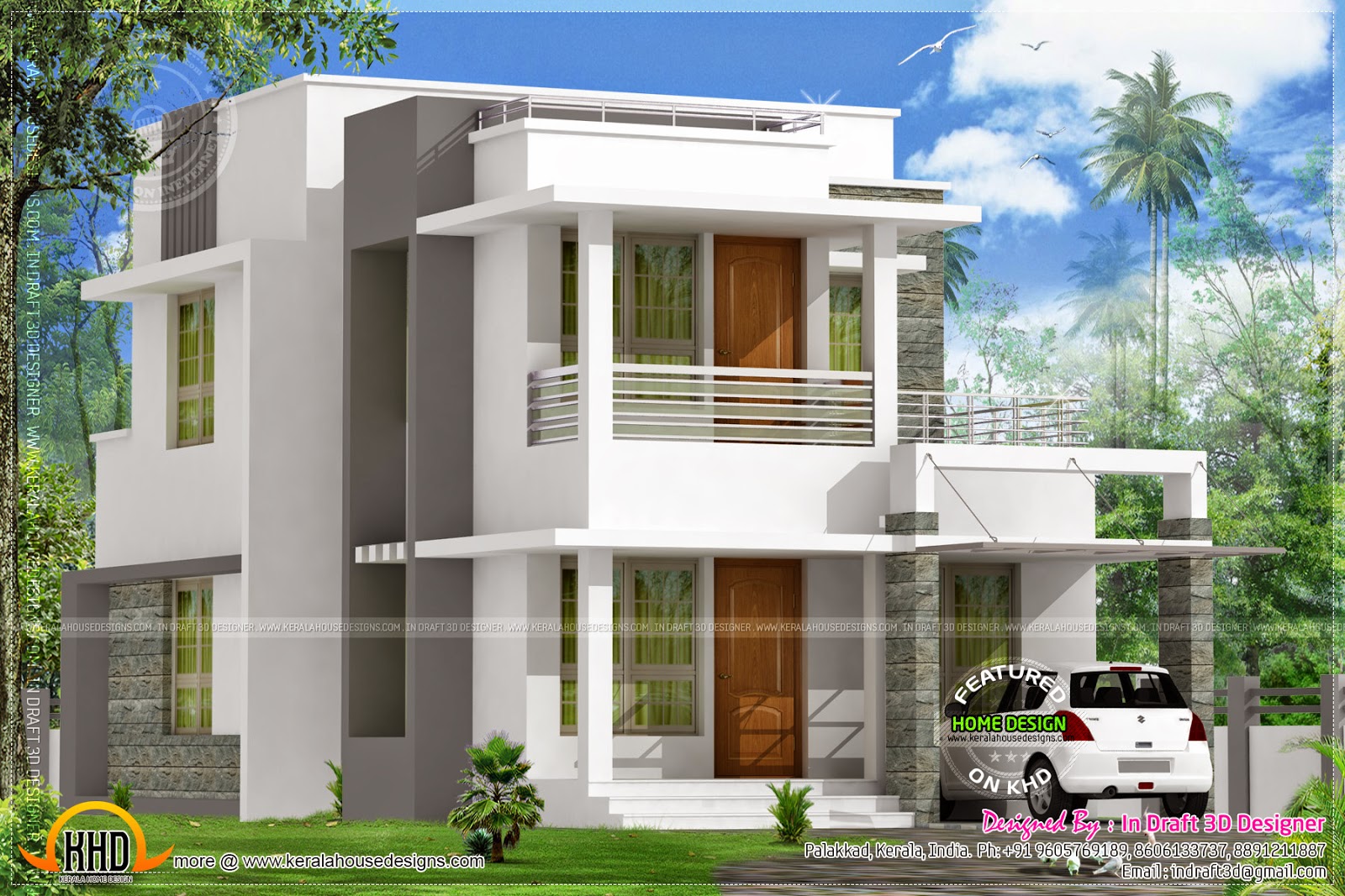 World Small Front Flat House Design Zion Modern House