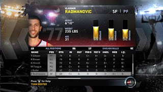 NBA 2K12 Update Roster Vladimir Radmanovic to Chicago Bulls