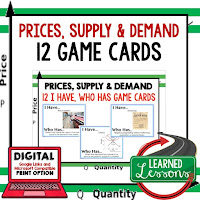Price Supply Demand Activity Economics Activity, Economics Teacher Economics Game Cards Economic Test Prep