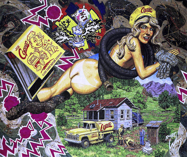 a Robert Williams painting about septic service