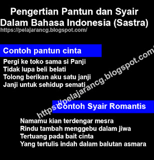 Pengertian Pantun dan Syair Dalam Bahasa Indonesia (Sastra)