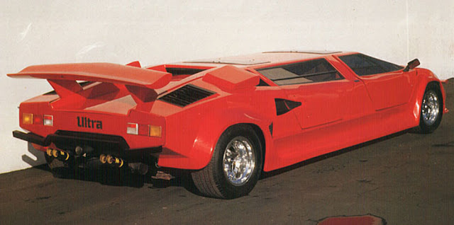 El peculiar Lamborghini Countach limusina