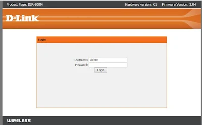 D-Link Login Page
