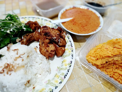 Nasi Kukus Ayam Berempah Menu Berbuka