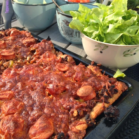  Hjemmelavet Salatpizza med rugmel