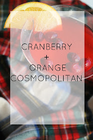 easy cranberry cocktail- great for thanksgiving dinner or holiday parties!