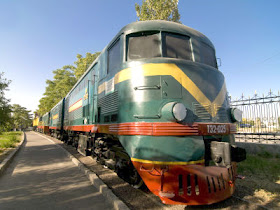 Tashkent railway museum locomotive