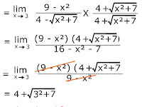 Pelajaran Matematika Limit Fungsi Aljabar