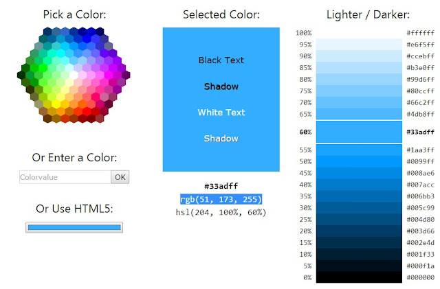 W3Schools Color Picker