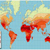 Solar Cell : Distribution of solar radiation in the world .